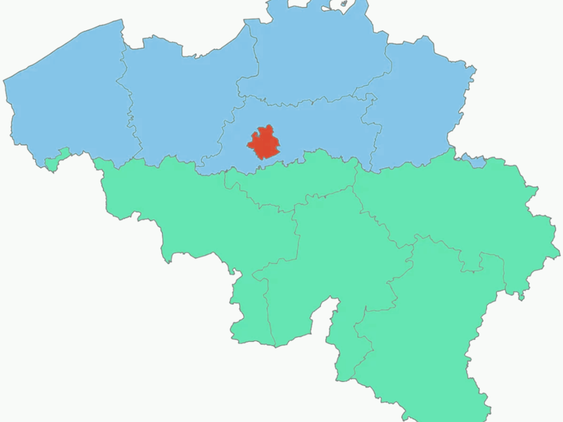 Les 3 régions de Belgique